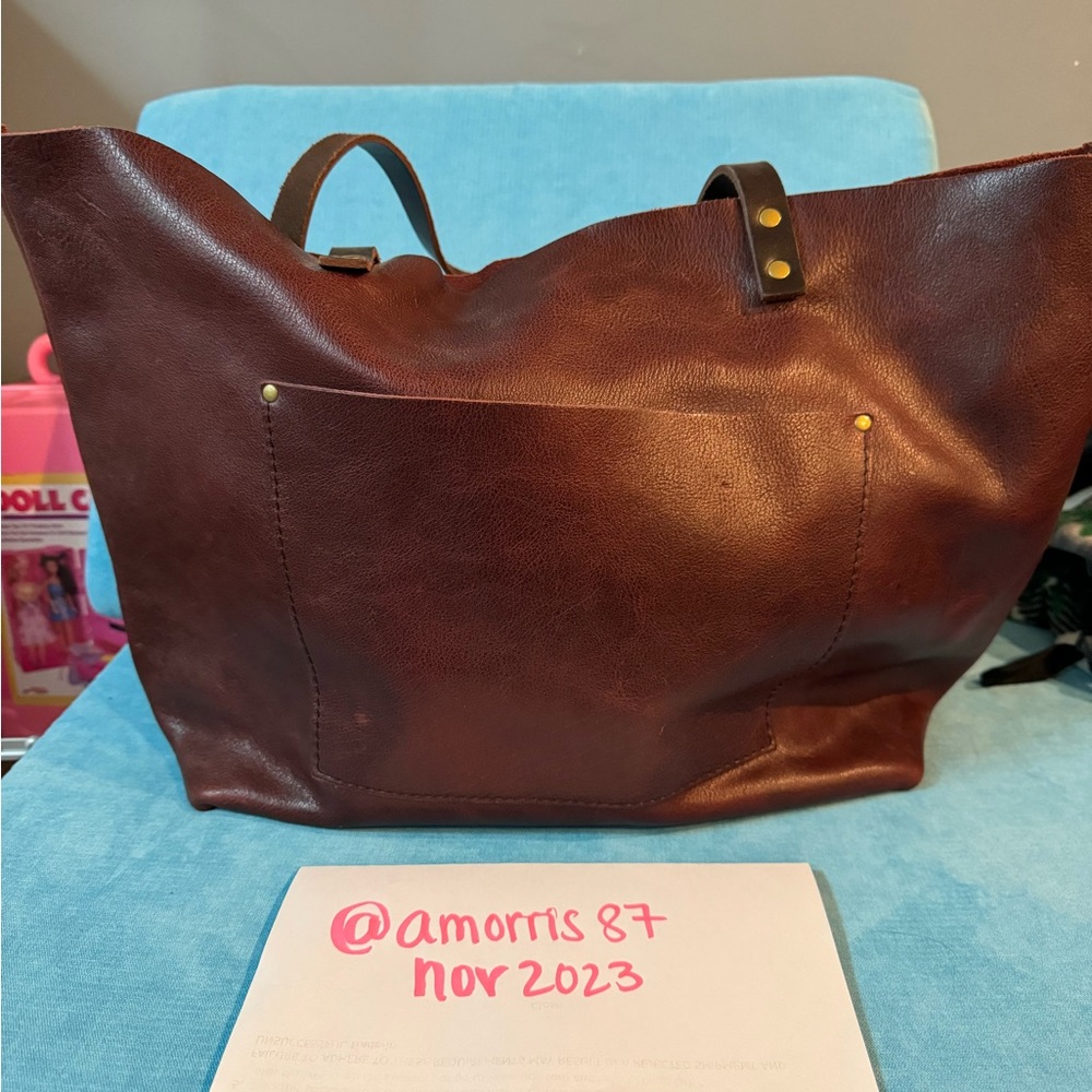 OG Oxblood Portland Leather Goods OS Tote